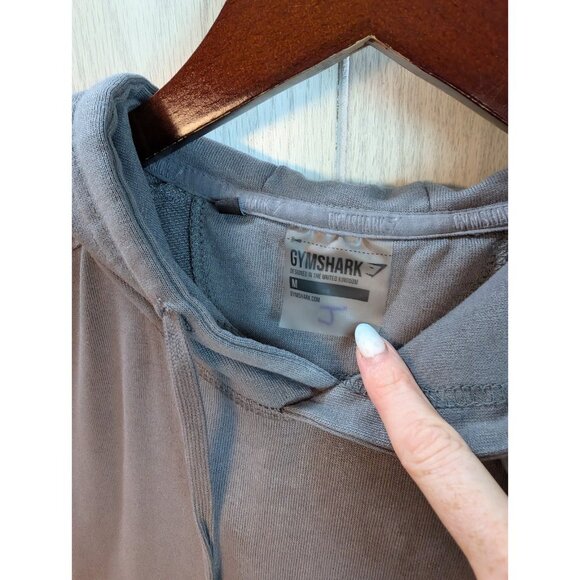 Gymshark Legacy Drop Arm Hoodie Mens Medium Cutoff Gym Top Hooded Sweatshirt - Picture 4 of 6